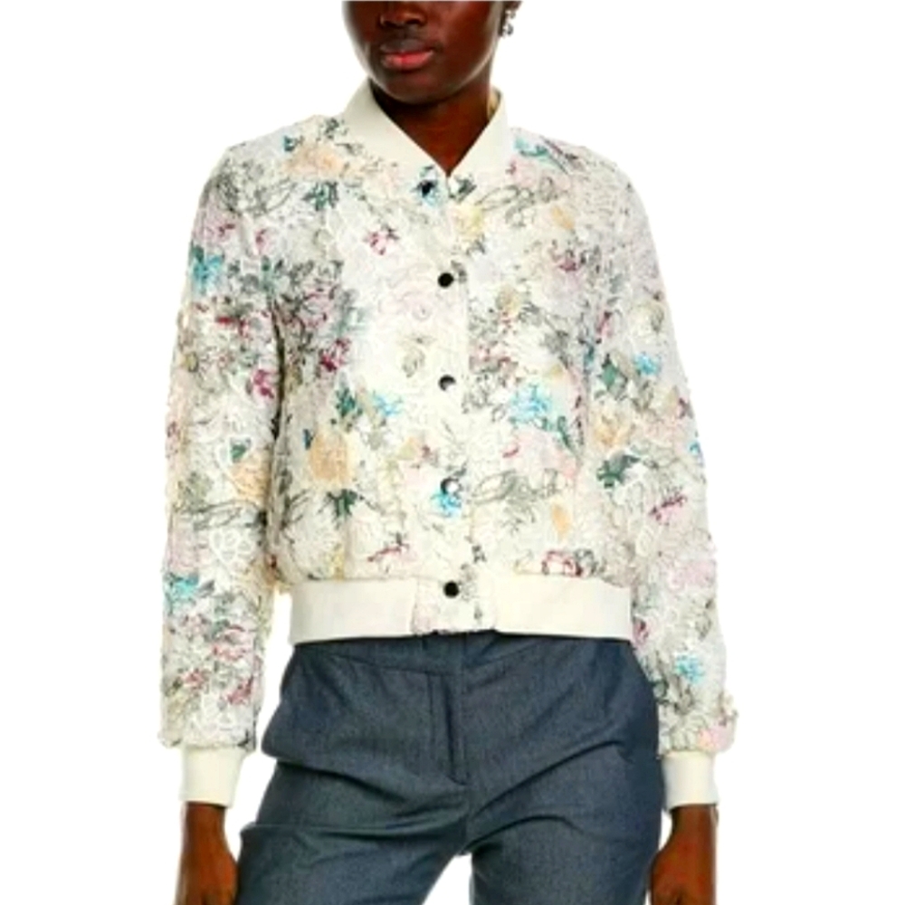 NWT NANETTE LEPORE Floral Lace Women's Jacket